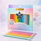 🖍️ 50 צבעוניים עם מחק – אחיזה משולשת, ניתנים למחיקה, עם מחק! 🎨✨