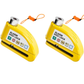 🔒 מנעול דיסק עם אזעקה לאופנוע – 110 dB, עמיד למים, הגנה מפני גניבה. קל לשימוש – כולל מפתח חלופי! ✨🏍️