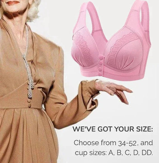 🌸 50% הנחה – לזמן מוגבל! 💖 חזיית כותנה עם סגירה קדמית ✨ קלה ללבישה, תמיכה רכה ונוחות לאורך כל היום