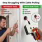 🔌  Efficient Cable Pulling Tool – The Ultimate Solution for Easy Wiring – Heavy-Duty & Durable, Labor-Saving, Smooth Operation, Perfect for Electricians & Home Wiring 🛠️