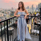 👗50% הנחה עכשיו!💥אוברול גיאומטרי עם מחשוף הלטר וחתך בצד – הדפס ייחודי וגב אלסטי – רב-תכליתי, מושלם למסיבות קיץ או ללבוש בחופשה ✨