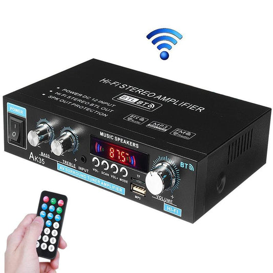 📢📢50% הנחה!! ⏰ מגבר סטריאו AK35 למערכת אודיו ביתית, Bluetooth 5.0, הספק מרבי