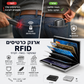 🛡️ נרתיק קלפים RFID מפלדת אל‑חלד – חוסם סריקות לא מורשות, 6 תאים, קומפקטי וקל. מושלם לנסיעות ולשימוש יומיומי! ✈️💳