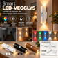💡 תאורת חיישן מגנטית – RGB + אור חם, טווח 5 מ', אלחוטית. מושלמת למסדרון, לאמבטיה ולחדר שינה! ✨🌙