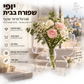 🦋 אגרטל פרפר שקוף – פלסטיק צלול, בסיס יציב. מושלם לפרחים, לקישוט שולחן ולמתנות! ✨💐