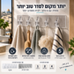 🧷 מתלה דביק עם 5 ווים – ללא קידוח, לשימוש חוזר, עמיד במים. חוסך מקום במטבח, באמבטיה ובמסדרון! 🛁🚪