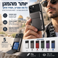 📱 כיסוי ארנק עם תא כרטיסים – 5 כרטיסים, TPU+PC, ספיגת זעזועים. מגן על הטלפון ועל הכרטיסים! ✨💳