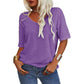 ⏳Time-Limited Special⏰Women's Solid Color V-Neck T-shirt