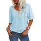 ⏳Time-Limited Special⏰Women's Solid Color V-Neck T-shirt