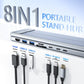 מעמד למחשב נייד עם תחנת עגינה USB-C ויציאת HDMI 4K