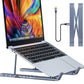 מעמד למחשב נייד עם תחנת עגינה USB-C ויציאת HDMI 4K