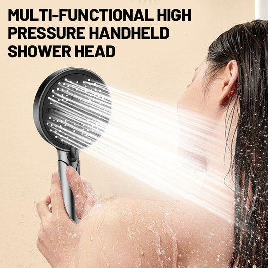 🚿 ראש מקלחת עם 5 מצבי התזה – בוסט לחץ, חורי סיליקון, מצב ידני. חוויית ספא בבית! ✨💧