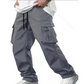 👖 מכנסי קרגו קז'ואליים לגברים – עם כיסים מרובים, מותניים מתכווננות ורגל ישרה ועמידה, מתאימים ללבישה יומיומית