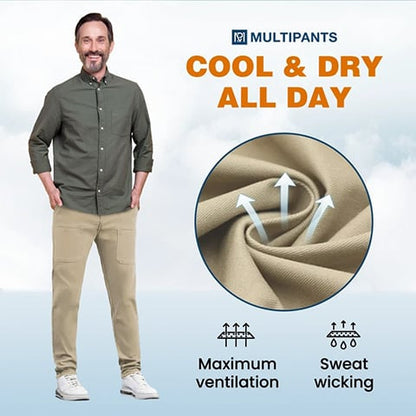 🔥מבצע חם 49% הנחה🥰 MultiPants – מכנסי קרגו עמידים עם כיסים מרובים ומתיחה גבוהה