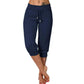 👖60% הנחה! 🔥מכנסי טרנינג קצרים עם שרוך במותניים – פוליאסטר רך, אורך קפרי וכיסים בצדדים (6 צבעים, S–3XL) 👖🌸
