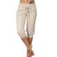 👖60% הנחה! 🔥מכנסי טרנינג קצרים עם שרוך במותניים – פוליאסטר רך, אורך קפרי וכיסים בצדדים (6 צבעים, S–3XL) 👖🌸