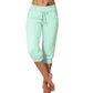 👖60% הנחה! 🔥מכנסי טרנינג קצרים עם שרוך במותניים – פוליאסטר רך, אורך קפרי וכיסים בצדדים (6 צבעים, S–3XL) 👖🌸