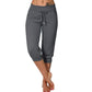 👖60% הנחה! 🔥מכנסי טרנינג קצרים עם שרוך במותניים – פוליאסטר רך, אורך קפרי וכיסים בצדדים (6 צבעים, S–3XL) 👖🌸