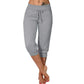 👖60% הנחה! 🔥מכנסי טרנינג קצרים עם שרוך במותניים – פוליאסטר רך, אורך קפרי וכיסים בצדדים (6 צבעים, S–3XL) 👖🌸