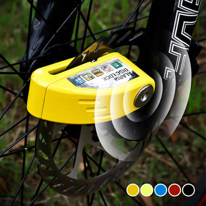 🔒 מנעול דיסק עם אזעקה לאופנוע – 110 dB, עמיד למים, הגנה מפני גניבה. קל לשימוש – כולל מפתח חלופי! ✨🏍️
