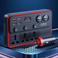🚗 מטען רב-תכליתי לרכב עם שקעי חשמל ו-USB 🔌