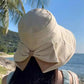 👒מבצע קיץ לוהט☀️כובע נשים עם קשת ושוליים רחבים להגנה מפני השמש