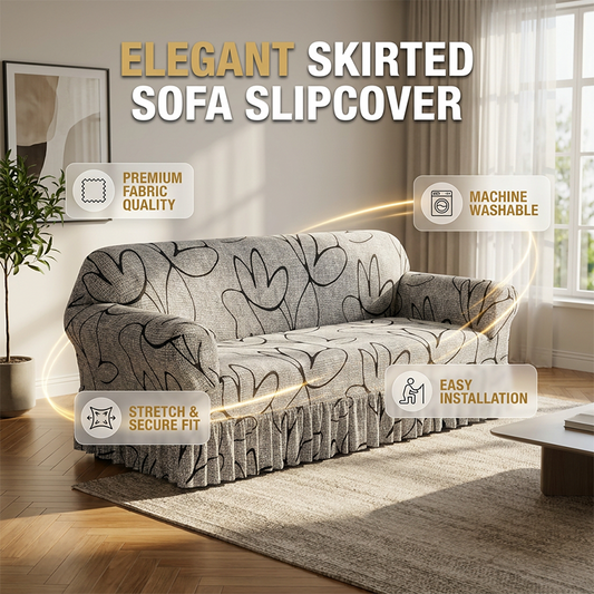 🛋️ כיסוי ספה נמתח – סלסולים אלגנטיים, מתיחה גבוהה, מסתיר פגמים. מושלם לסלון ולהגנה יומיומית! 🏡✨