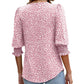 Women’s Casual Three-quarter Sleeve Blouses