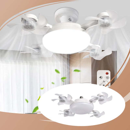 מנורת תקרה עם מאוורר LED הנשלטת מרחוק