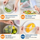🥣 כיסויי אוכל אלסטיים – PE בטוח למזון, נמתחים 14–40 ס"מ, עמידים מ‑20°C עד 100°C. שומרים על הטריות! ✨🛡️