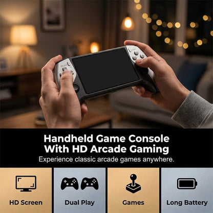 🎮 קונסולת משחקים ניידת – מסך 5", מצב 2 שחקנים, סוללה 3000mAh, 5–7 שעות משחק. כיף רטרו בכל מקום! ✨🕹️