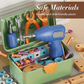 🧰 ערכת כלי עבודה חינוכית DIY לילדים – 124–190 חלקים, מקדחה חשמלית, קופסת אחסון. משחקים ולומדים! ✨🔧