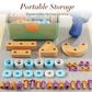 🧰 ערכת כלי עבודה חינוכית DIY לילדים – 124–190 חלקים, מקדחה חשמלית, קופסת אחסון. משחקים ולומדים! ✨🔧