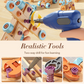 🧰 ערכת כלי עבודה חינוכית DIY לילדים – 124–190 חלקים, מקדחה חשמלית, קופסת אחסון. משחקים ולומדים! ✨🔧