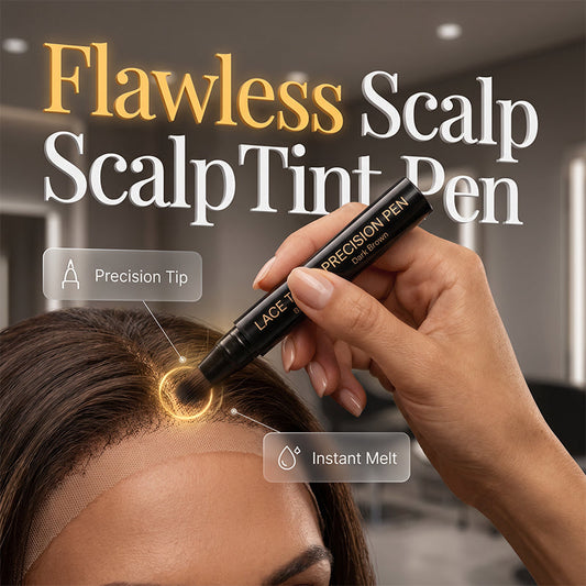 💇‍♀️🔥50% הנחה! עט צביעה לתחרה מקצועי, מריחה מדויקת, צבע טבעי לפאות תחרה✨