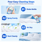 🛏️ תרסיס ניקוי למזרן ולמצעים – ערפל עדין, מסיר אבק וריחות. מיטה רעננה בלי כביסה! ✨💨