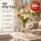 🦋 אגרטל פרפר שקוף – פלסטיק צלול, בסיס יציב. מושלם לפרחים, לקישוט שולחן ולמתנות! ✨💐